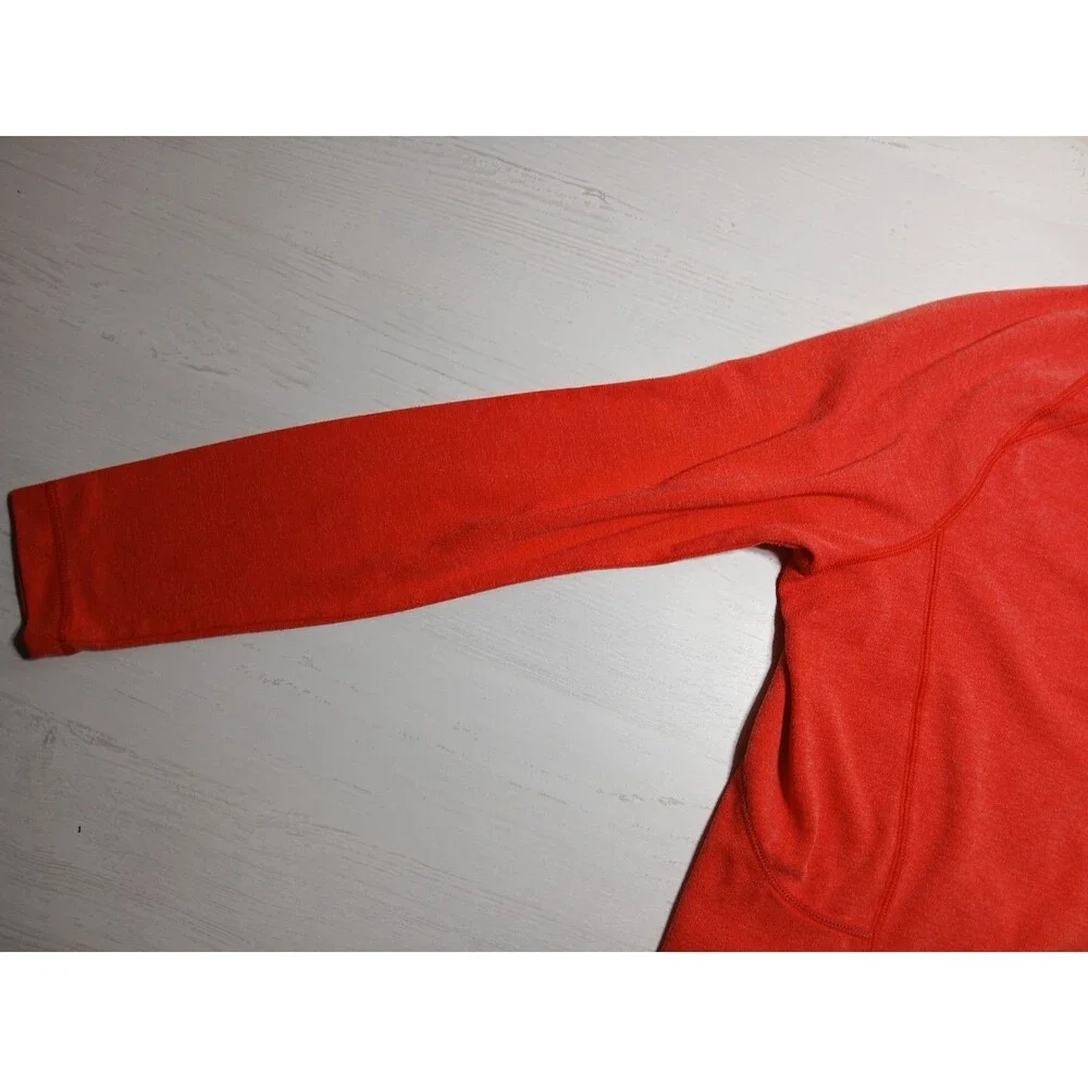 Tommy Bahama Sweater Womens Long Sleeve Pullover Large 1/4 Zip Pink Salmon